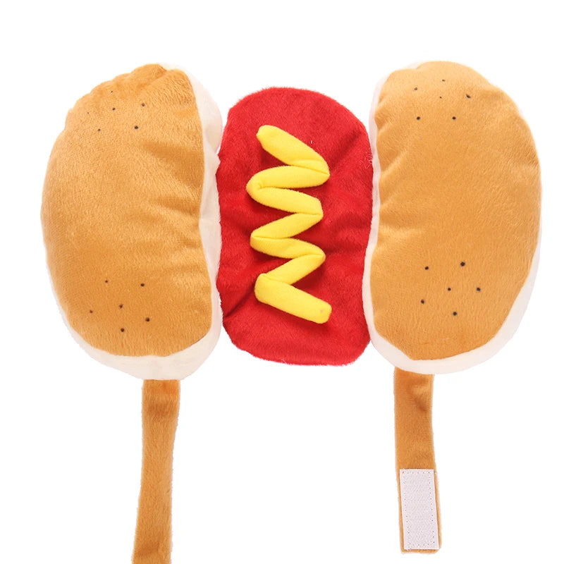 Hot Dog Shaped Dog Costume Halloween Pet Apparel-