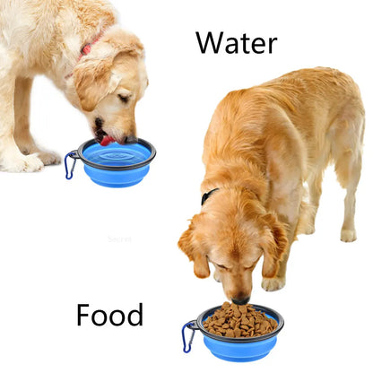 Collapsible Silicone Dog Bowls-