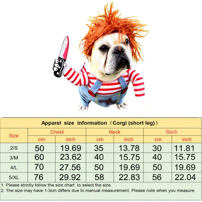 Chucky Dog Halloween Costume