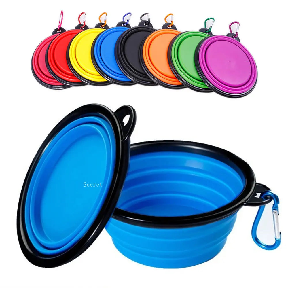 Collapsible Silicone Dog Bowls-