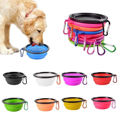 Collapsible Silicone Dog Bowls-