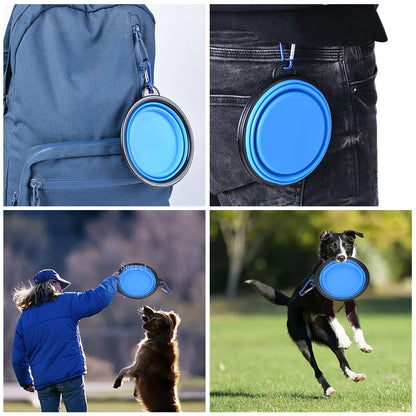 Collapsible Silicone Dog Bowls-