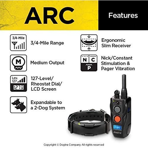 Dogtra ARC Remote Trainer 3/4 Mile Range