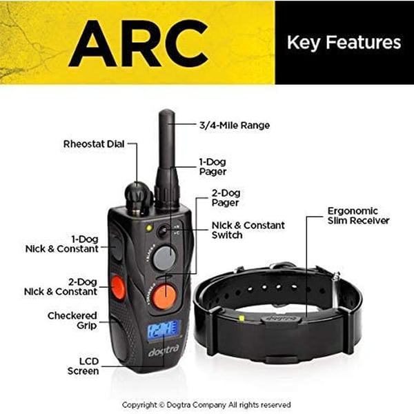 Dogtra ARC Remote Trainer 3/4 Mile Range